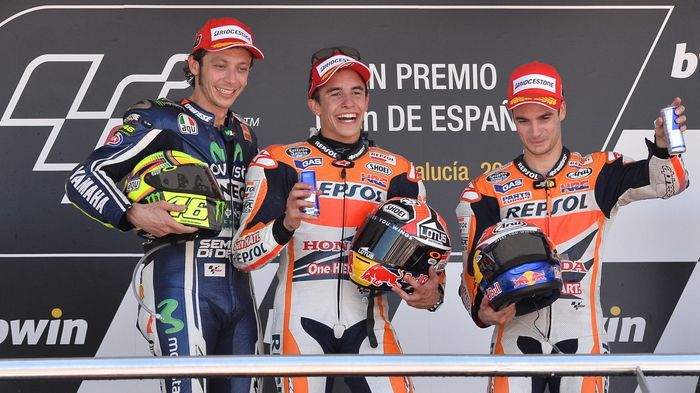 Αν και αντιμετώπισε πρόβλημα με το χέρι του, ο Dani Pedrosa, κατάφερε να ανέβει στο 3ο σκαλί του βάθρου στη Jerez.